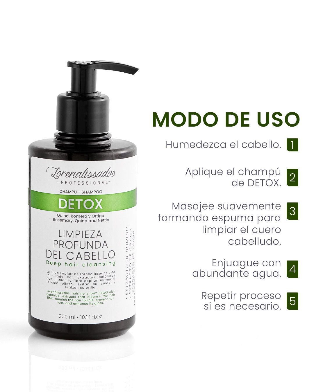 Shampoo Detox Frasco 300 ml